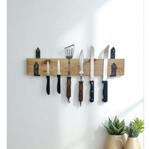 Magnetinis Peilių Laikiklis -Wood Magnet