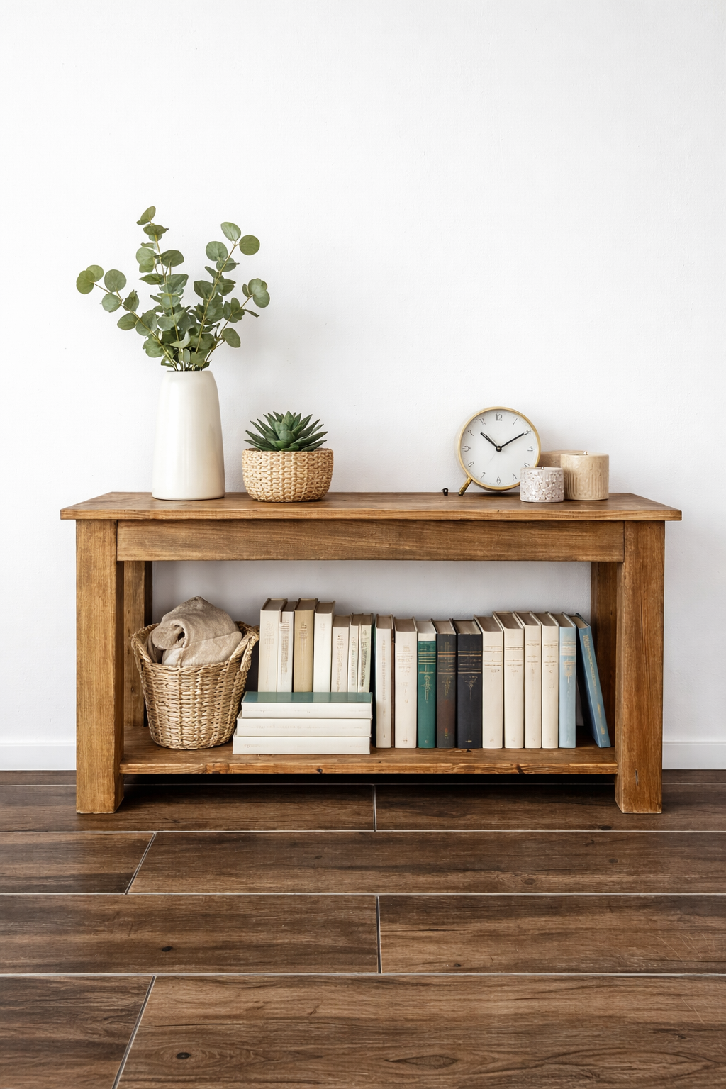 Konsolinis Staliukas -Brown Wood