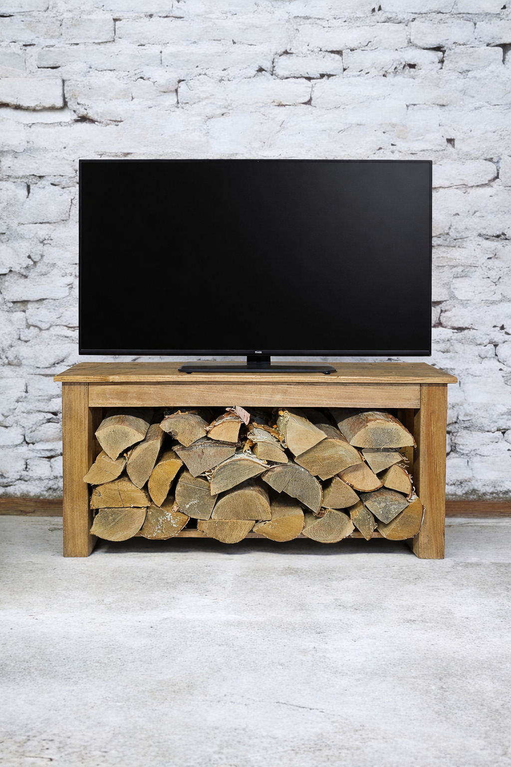 Konsolinis Staliukas -Brown Wood - Image 2